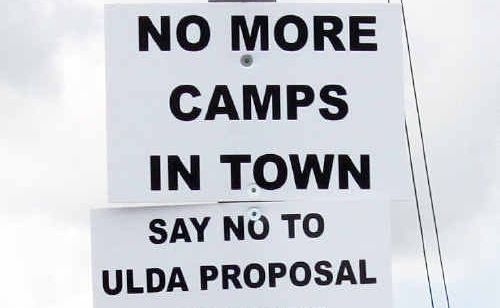 One of the many signs in Blackwater. One of the many signs in Blackwater.